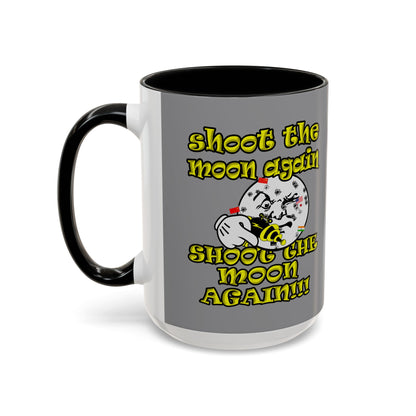 shoot the moon again - Accent Mug (grey)