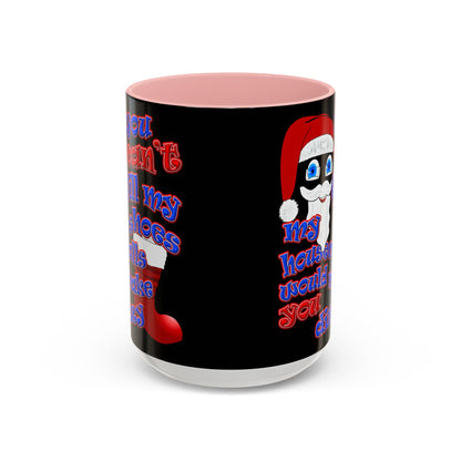 santa's shoes - Accent Mug (black)