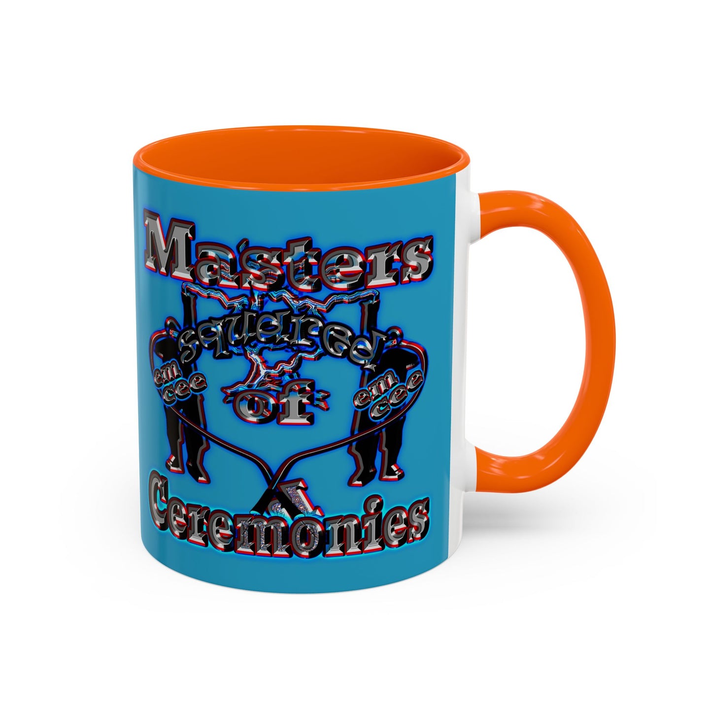 em cee squared - Accent Mug (turquoise)