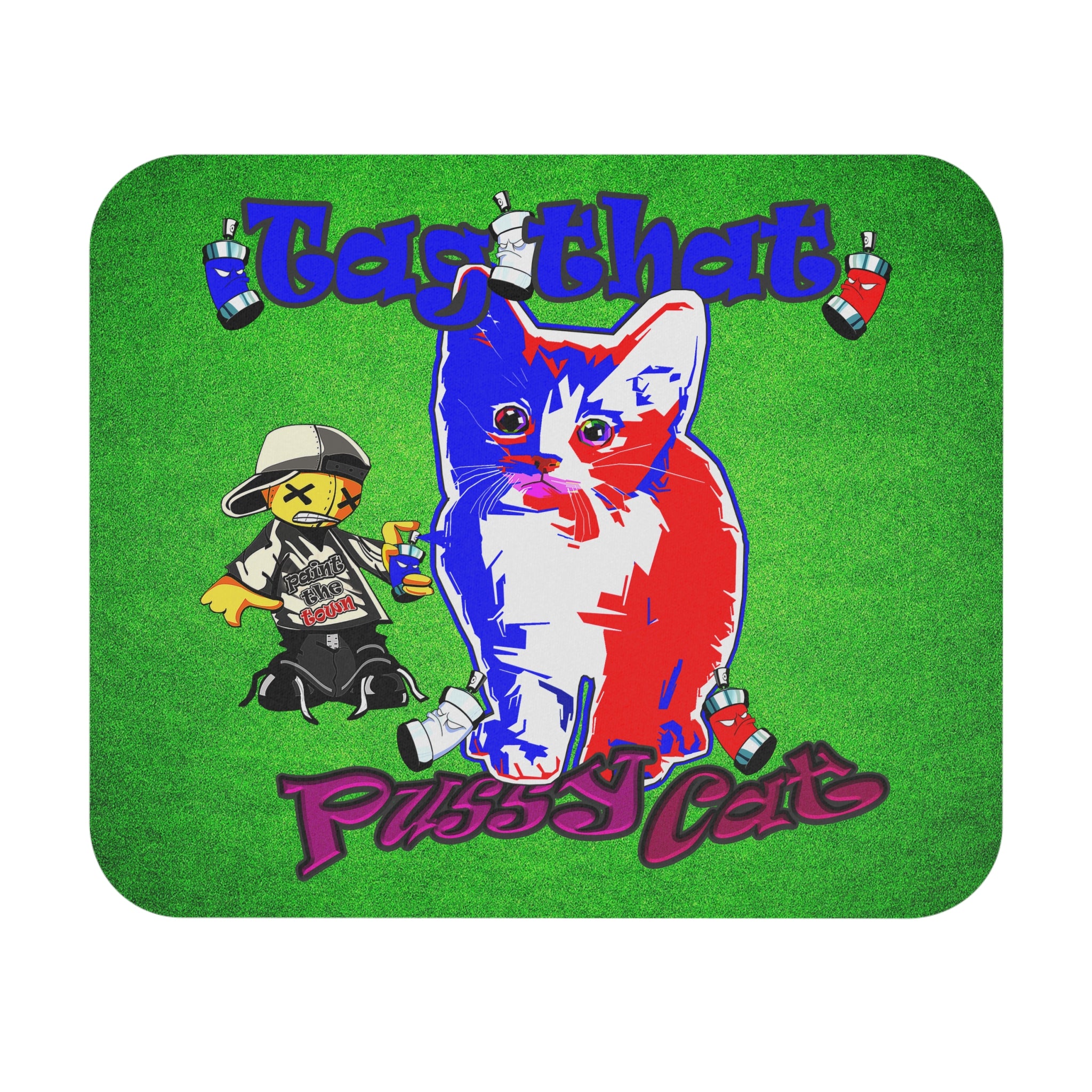 tag that - Mouse Pad (Rectangle) (green turf)