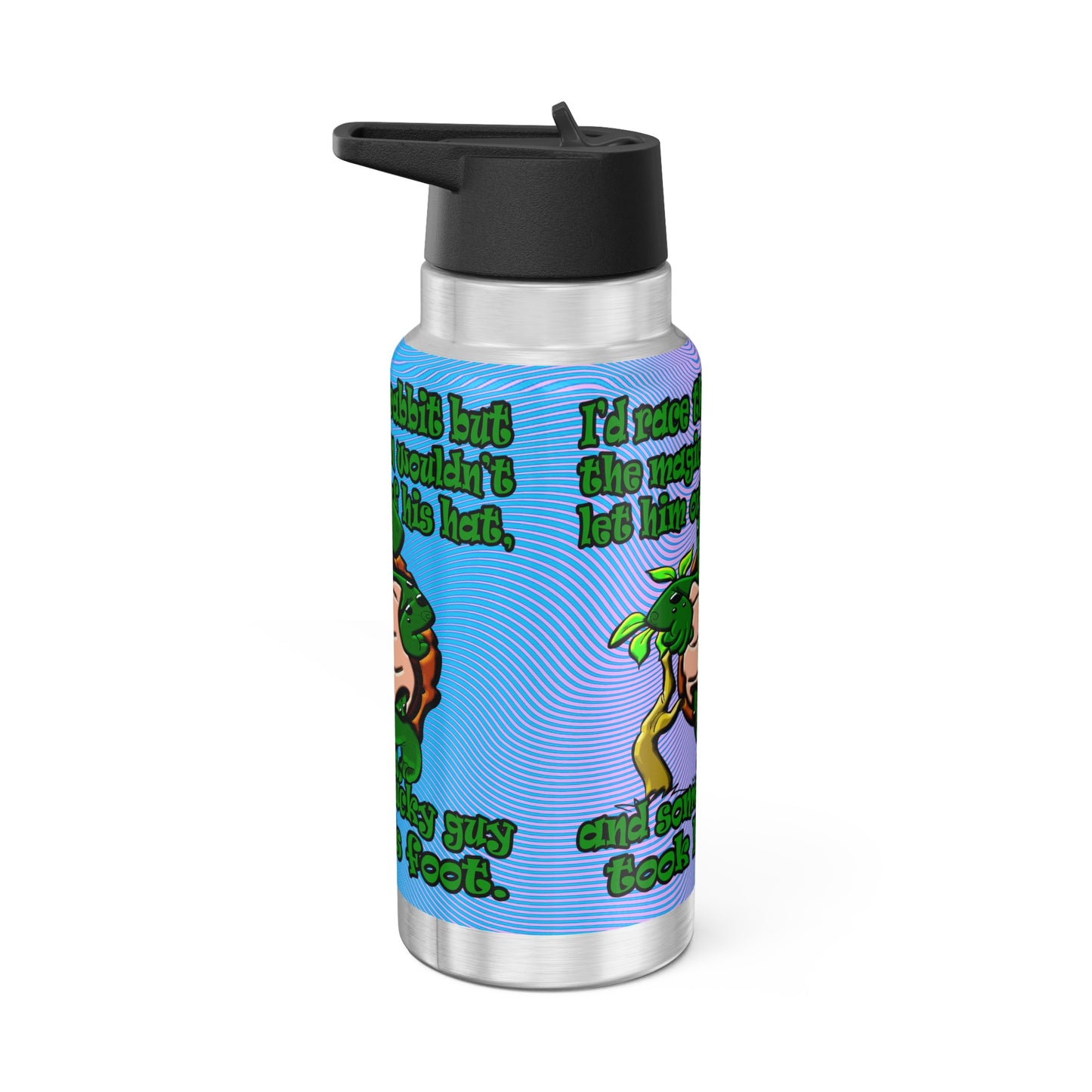 turtle race - Gator Tumbler, 32oz  (light blue-purple wave)