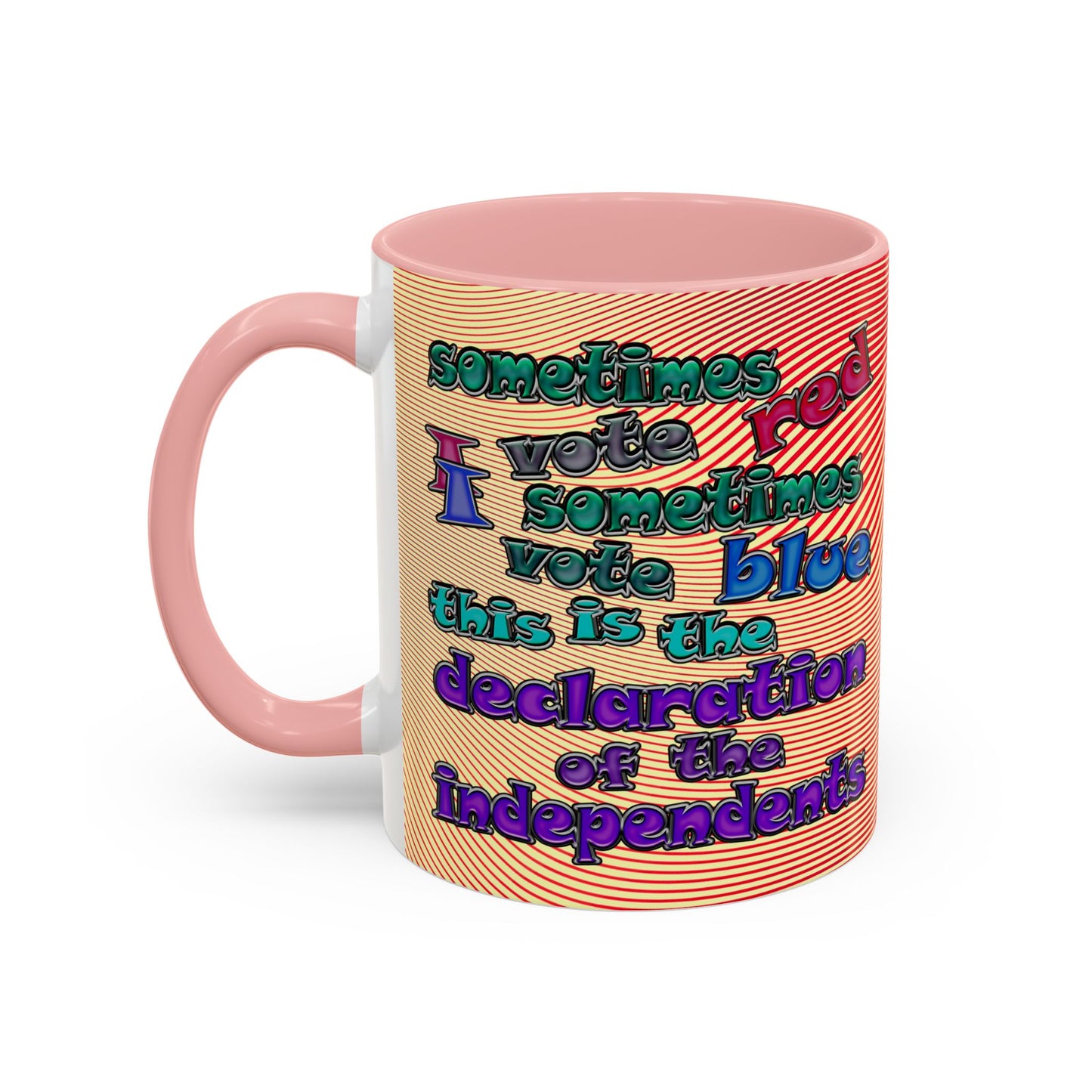 declaration of the independents - Accent Mug (yellow-orange wave)