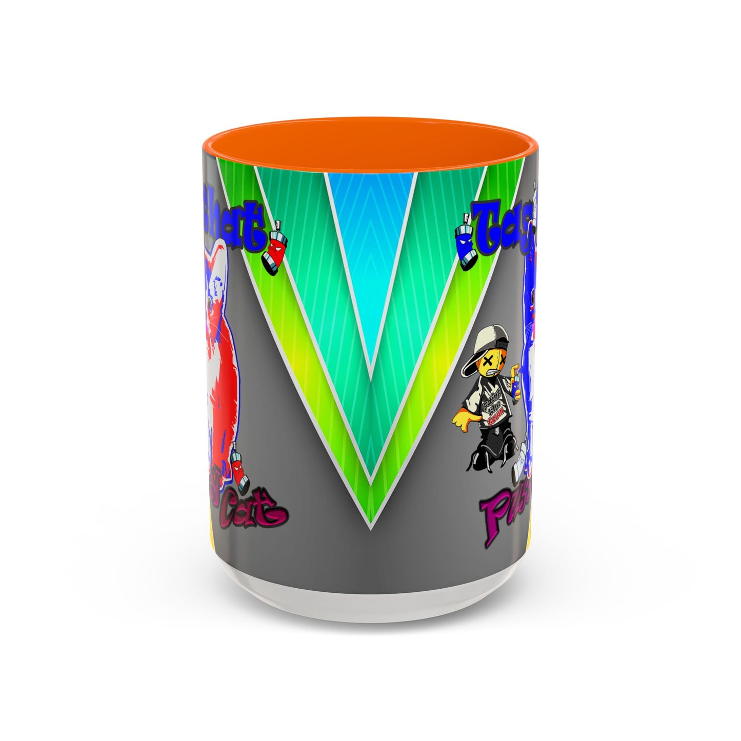 tag that - Accent Mug (rainbow split)