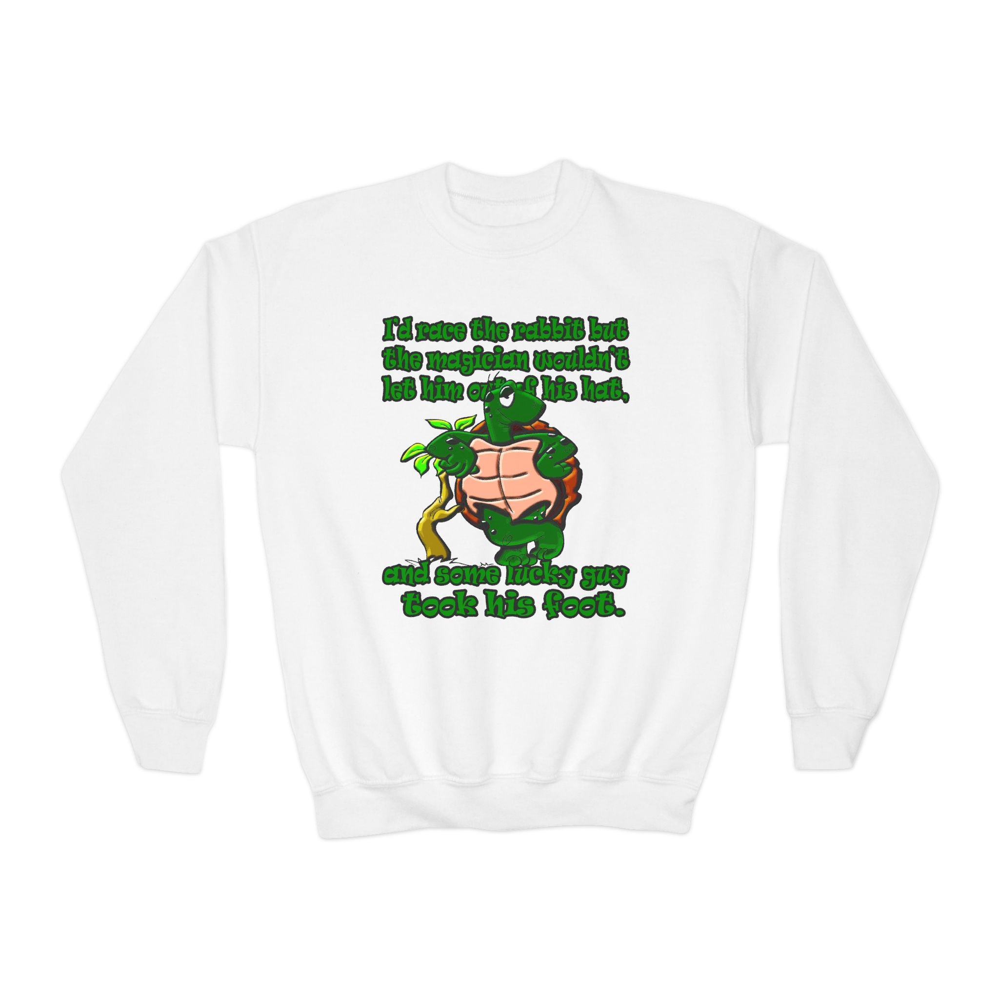 turtle race - Youth Crewneck Sweatshirt