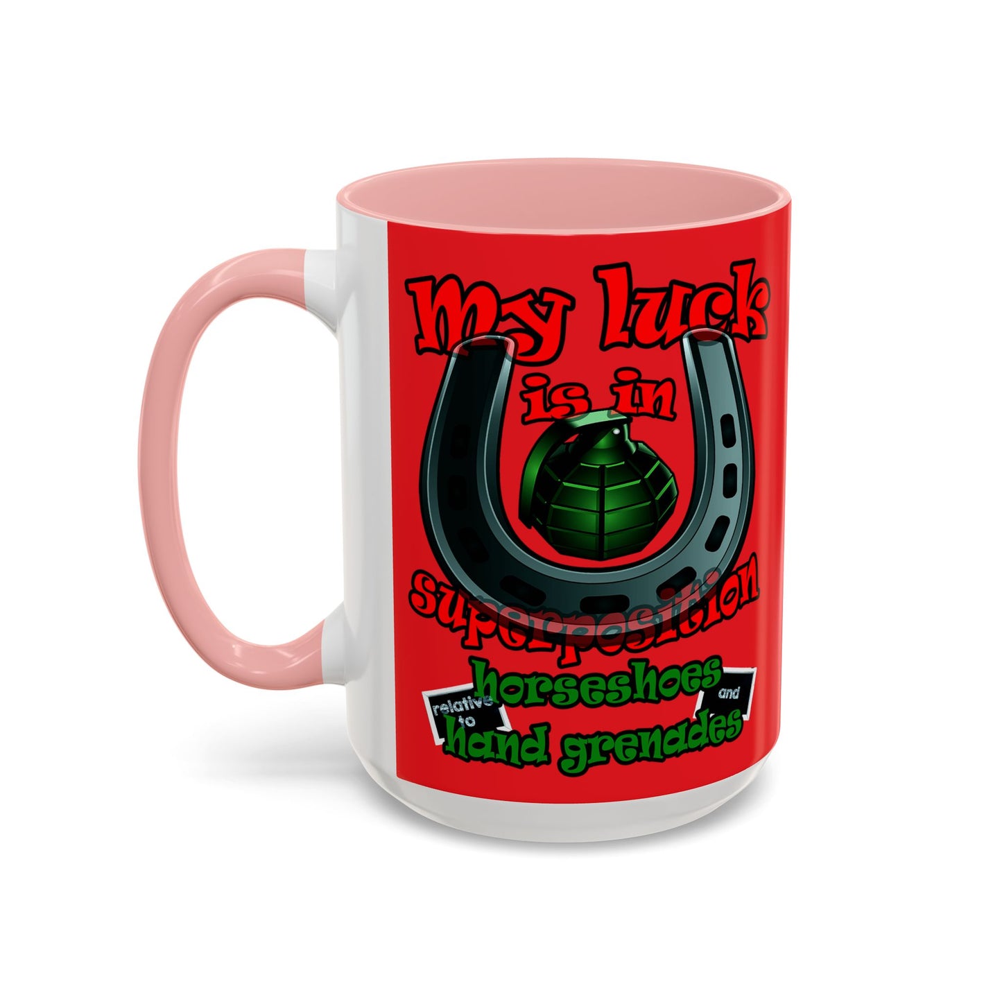 my luck - Accent Mug (red)