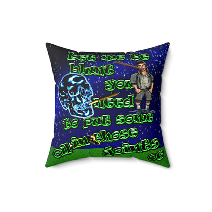 og - Spun Polyester Square Pillow - ('snoops' background)