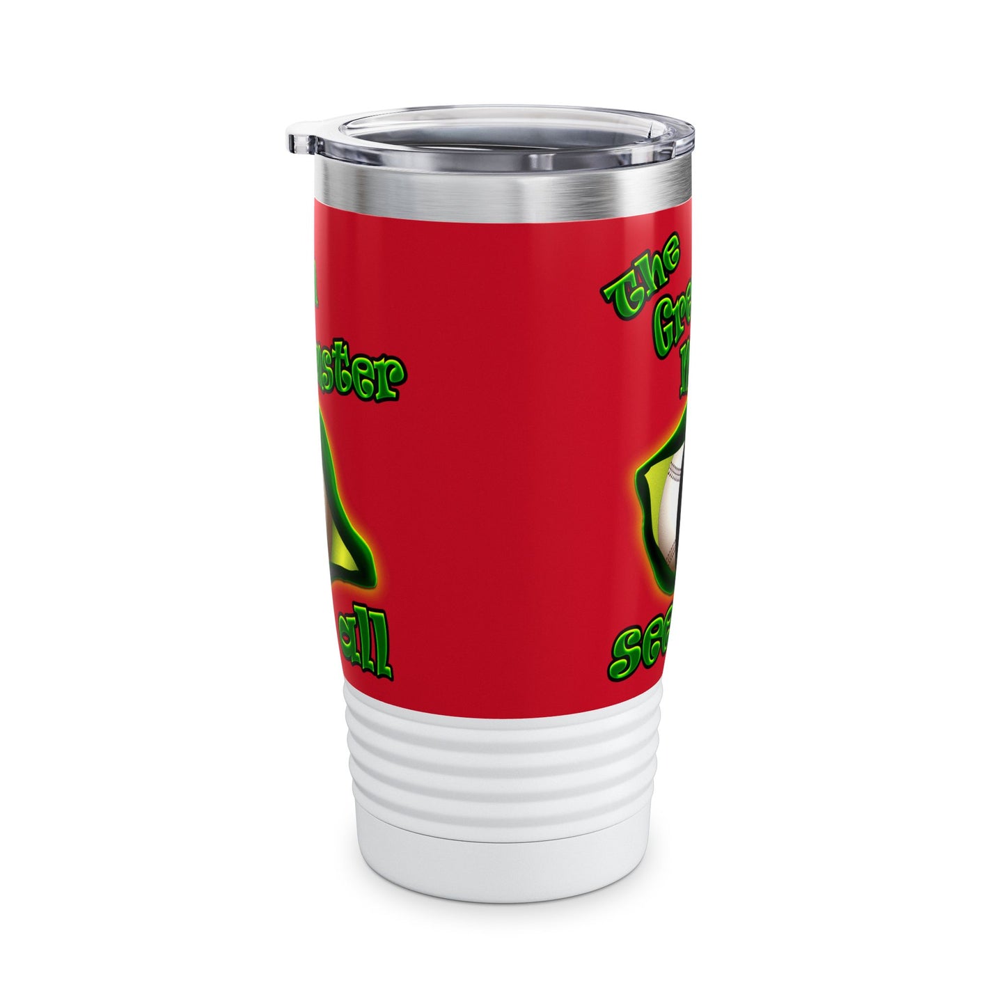 green monster - Ringneck Tumbler, 20oz (dark red)
