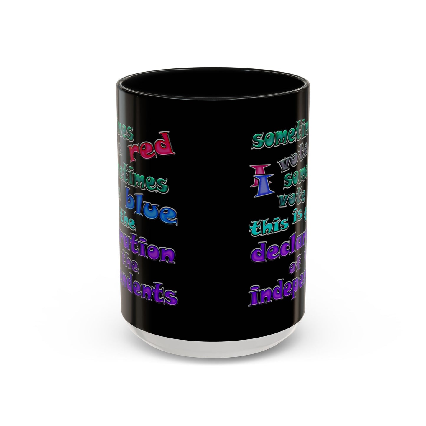 declaration of the independents - Accent Mug (black)