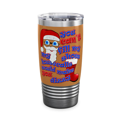 santa's shoes - Ringneck Tumbler, 20oz (light brown)