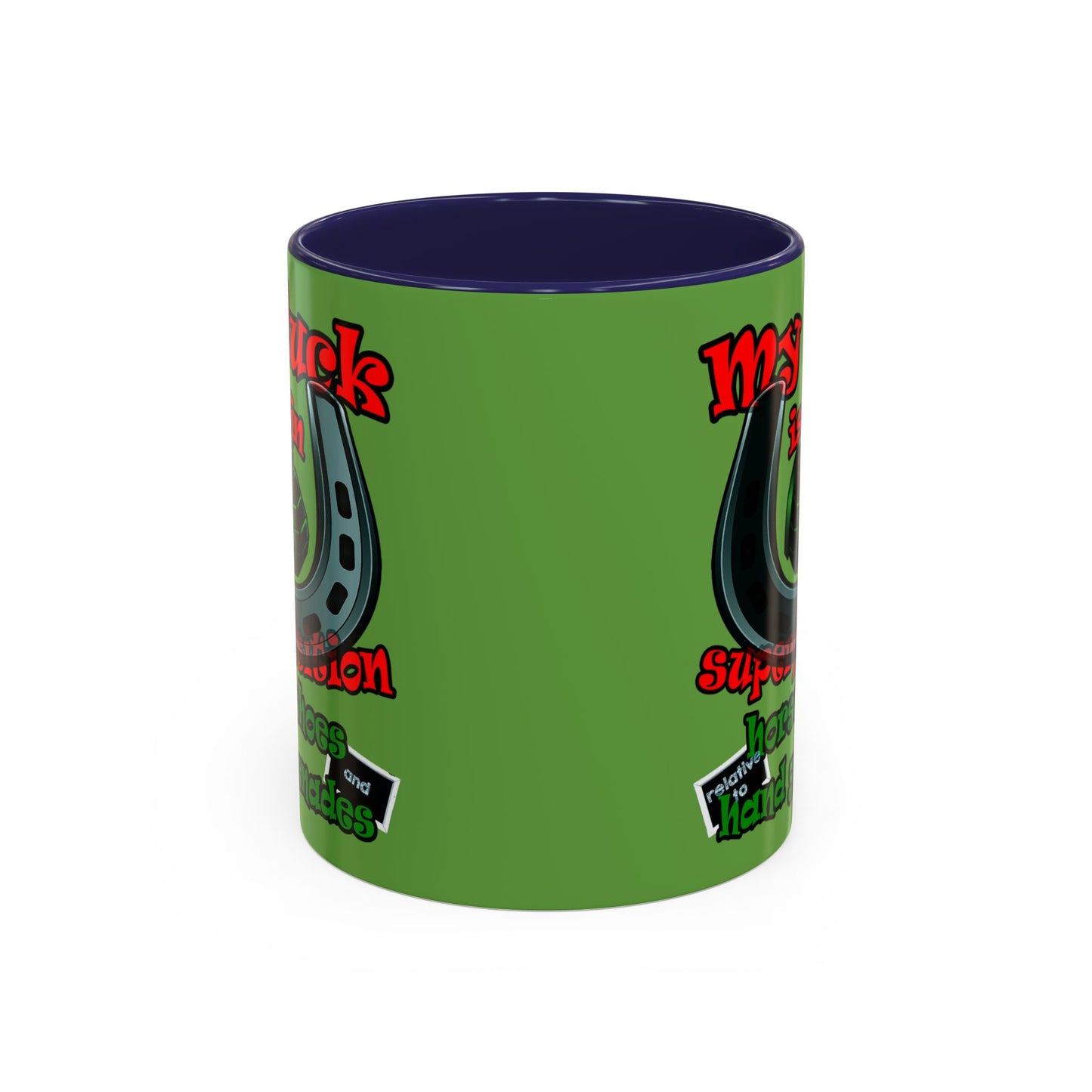 my luck - Accent Mug (green)