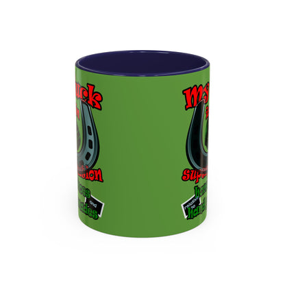 my luck - Accent Mug (green)