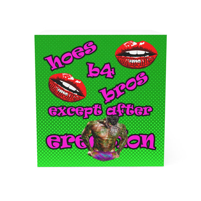 hoes b4 bros - note cube (logo green)