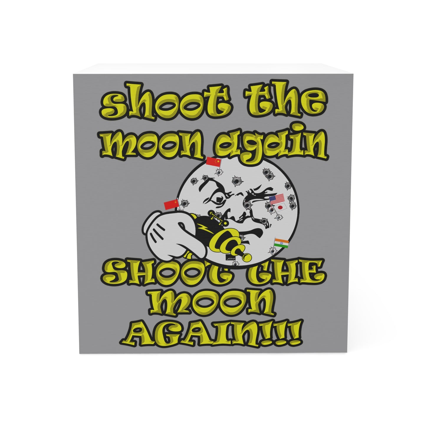 shoot the moon again - note cube (grey)