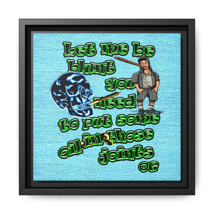 og - framed canvas art (faded blue)