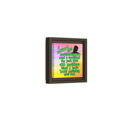 noticed you noticing - framed canvas art (color blur)