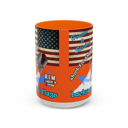 shoot for the stars - Accent Mug (orange)
