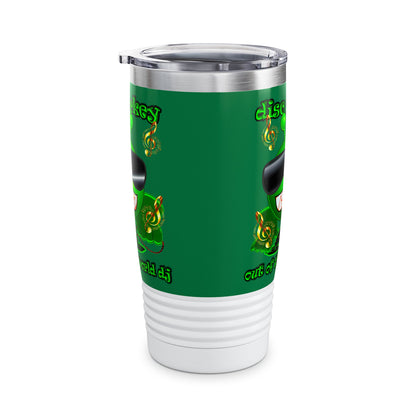 disc jockey - Ringneck Tumbler, 20oz (dark green)