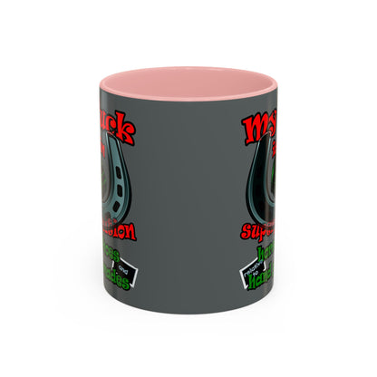 my luck - Accent Mug (dark grey)