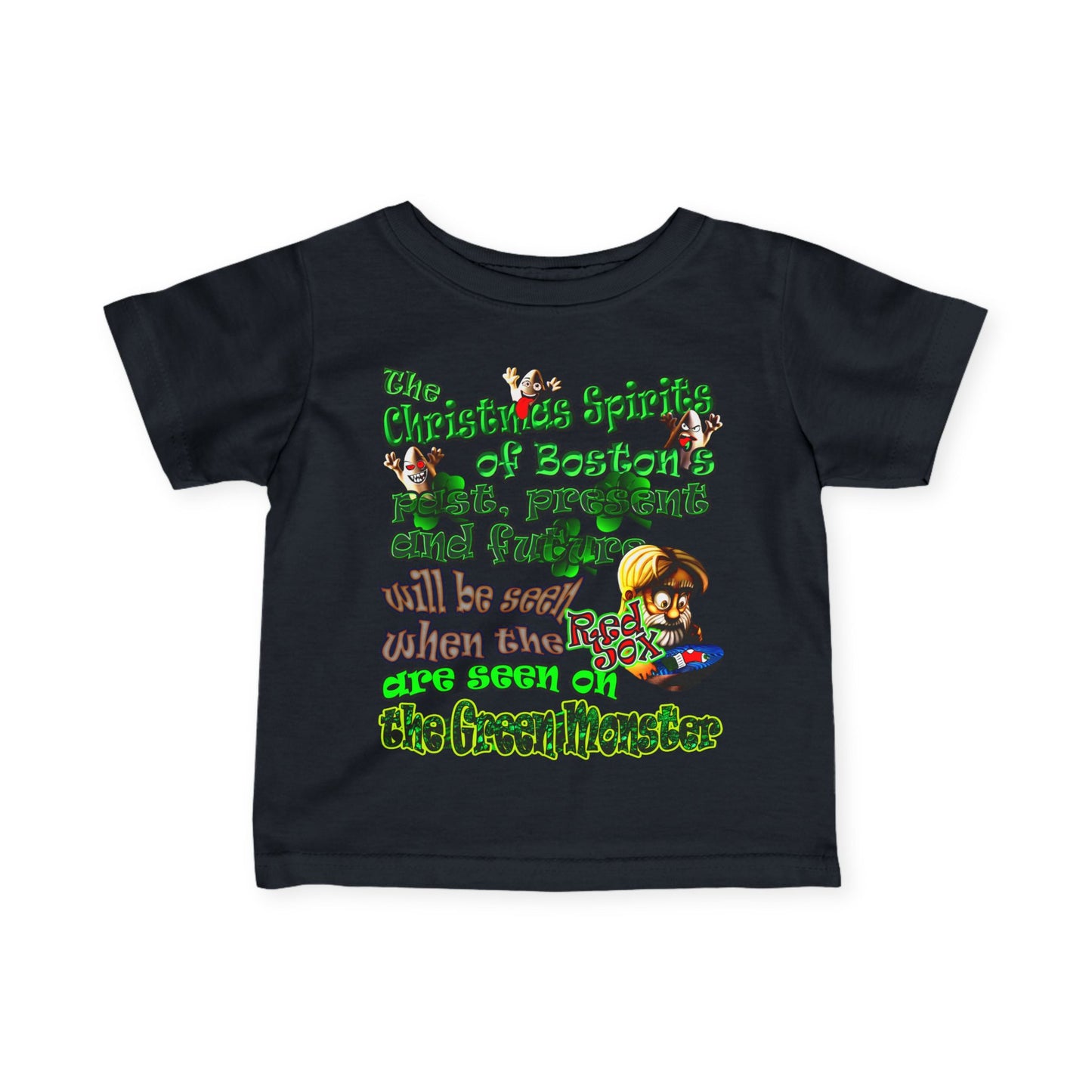 christmas spirits of boston - Infant Fine Jersey Tee