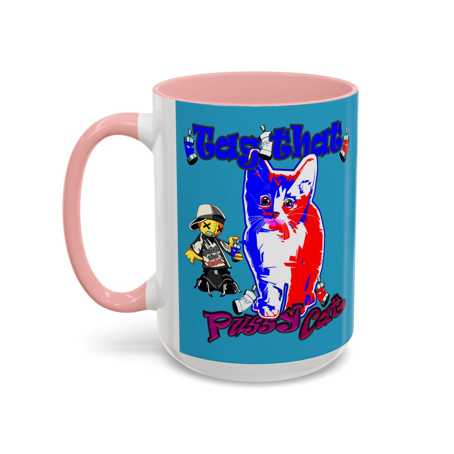 tag that - Accent Mug (turquoise)