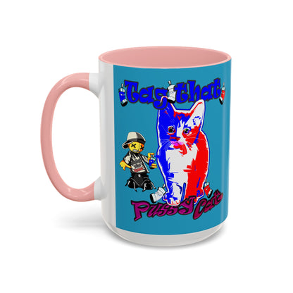 tag that - Accent Mug (turquoise)
