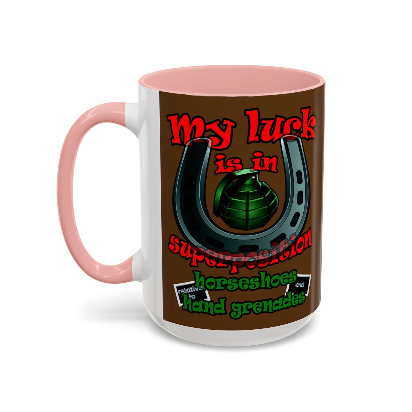 my luck - Accent Mug (brown)