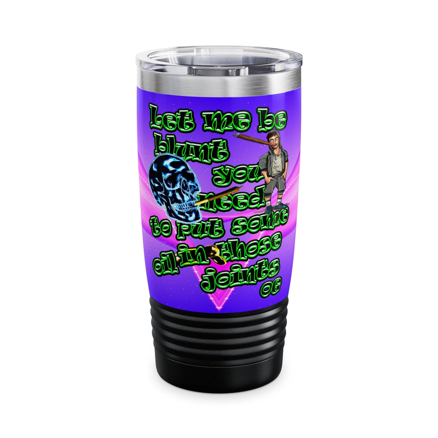 og - Ringneck Tumbler, 20oz (purple-pink wave)