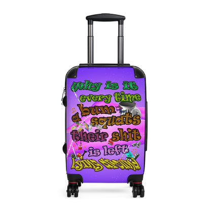 the bum's shit - Suitcase (purple-pink wave)