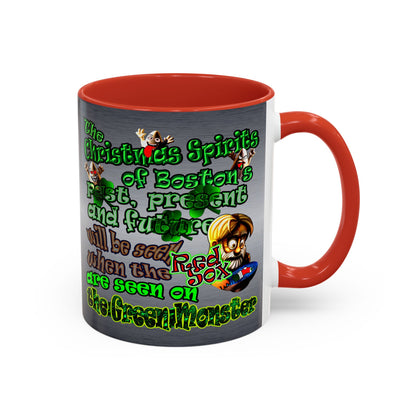 christmas spirits of boston - Accent Mug (brushed nickel)