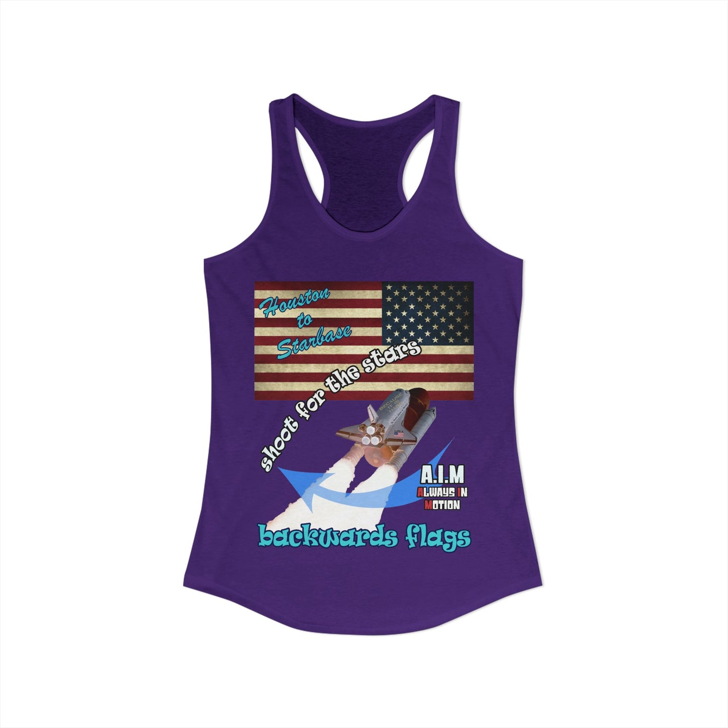 shoot for the stars - Women's Ideal Racerback Tank