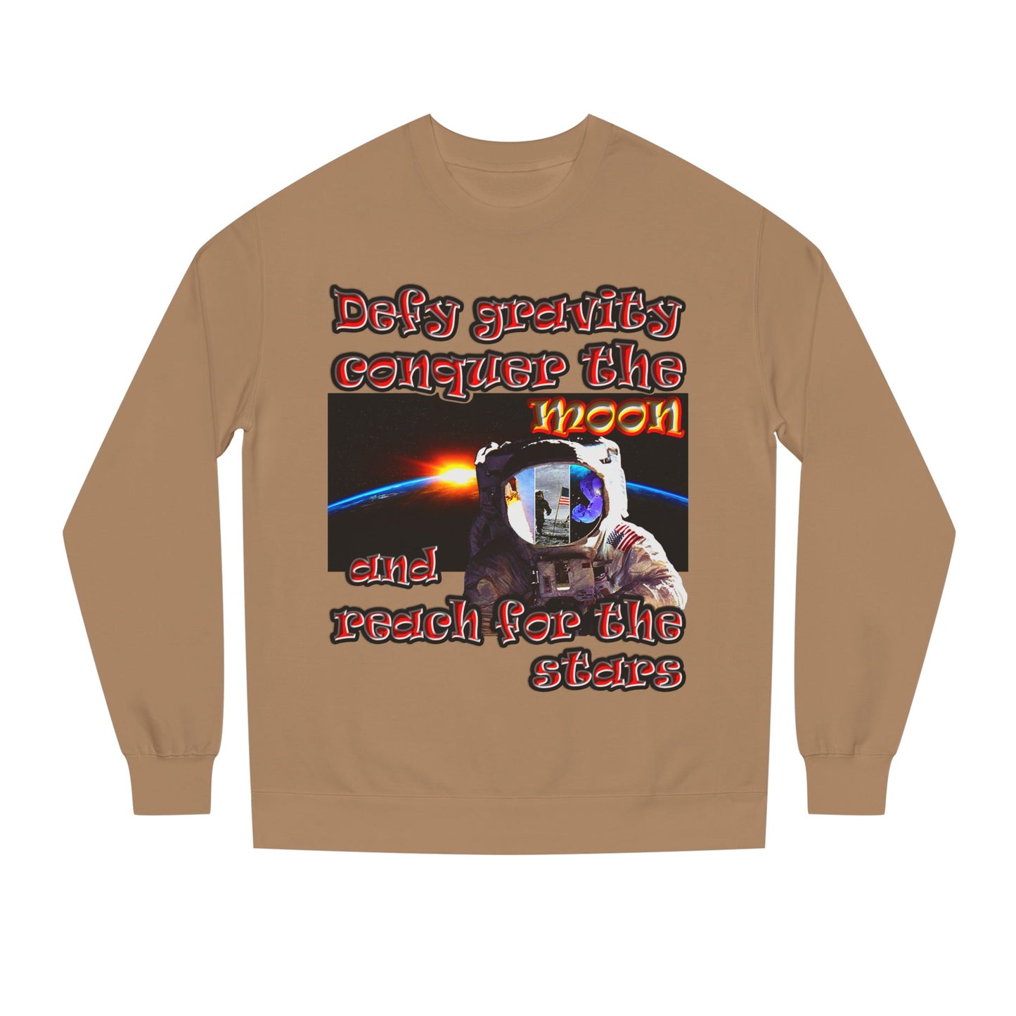 defy conquer reach - Unisex Crew Neck Sweatshirt