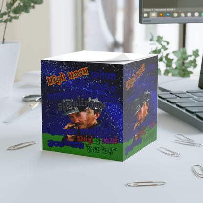 high noon - note cube ('snoops' background)