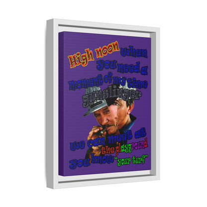 high noon - framed canvas art (purple)