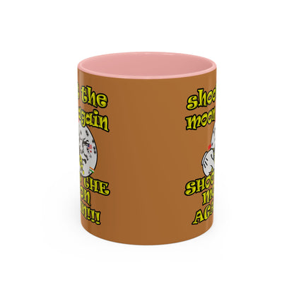 shoot the moon again - Accent Mug (light brown)
