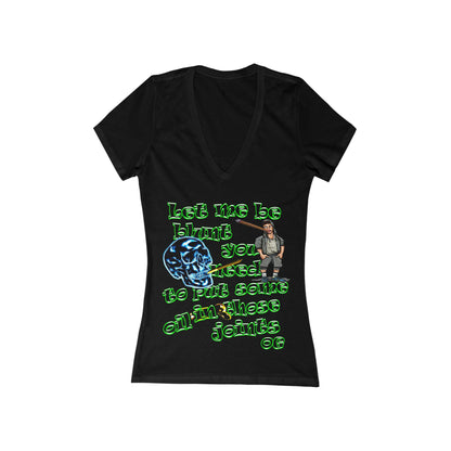 og - Women's Jersey Short Sleeve Deep V-Neck Tee