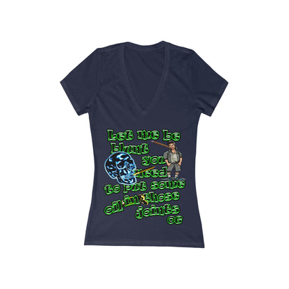 og - Women's Jersey Short Sleeve Deep V-Neck Tee