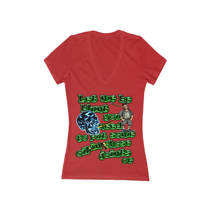 og - Women's Jersey Short Sleeve Deep V-Neck Tee