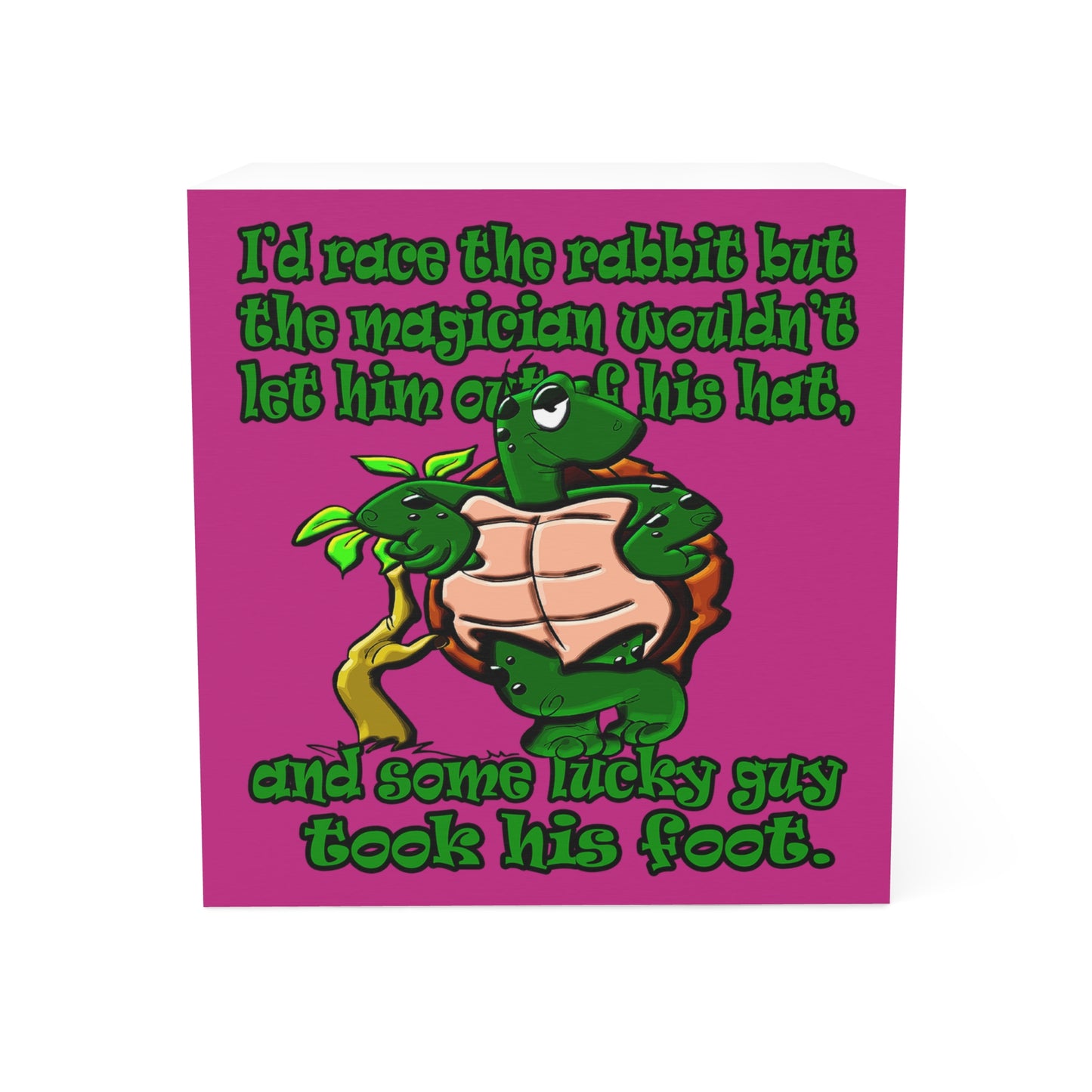 turtle race - note cube (pink)