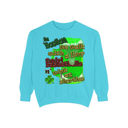 celtics logo - Unisex Garment-Dyed Sweatshirt