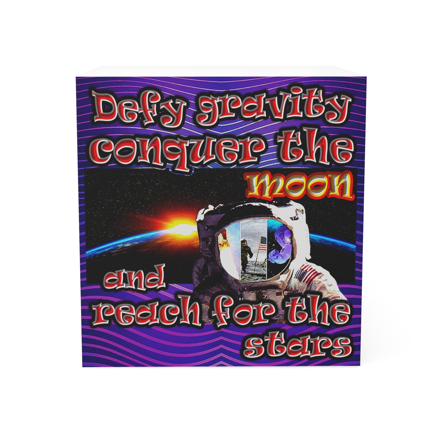 defy conquer reach - note cube (purple wave)