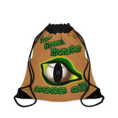 green monster - Drawstring Bag (light brown)