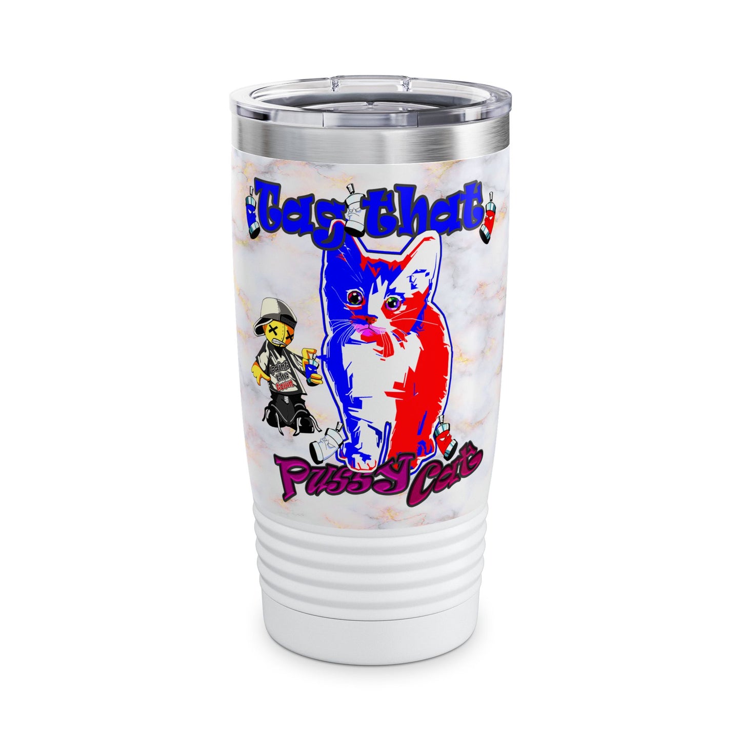 tag that - Ringneck Tumbler, 20oz (white marble)