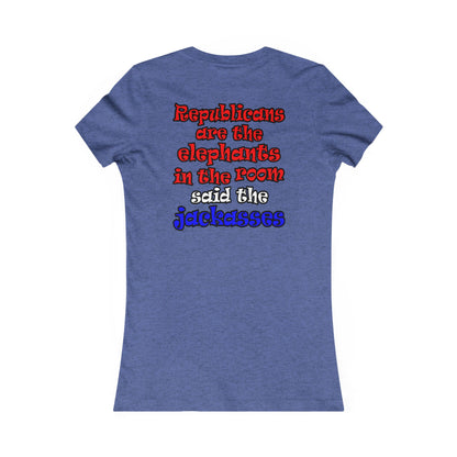 donkeys and elephants - Women's Favorite Tee