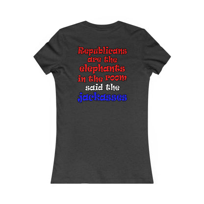donkeys and elephants - Women's Favorite Tee