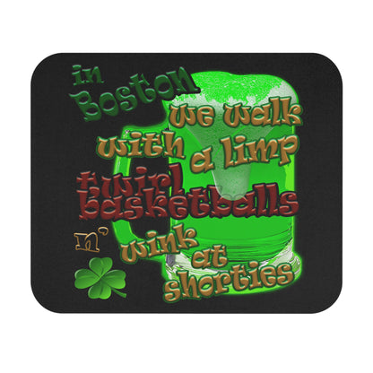 celtics logo - Mouse Pad (Rectangle) (black)