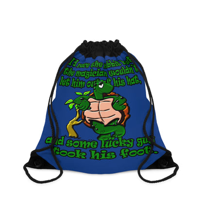 turtle race - Drawstring Bag (dark blue)
