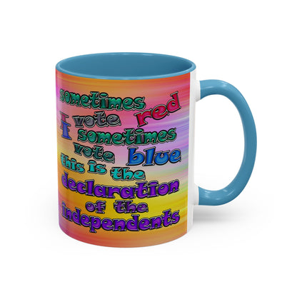 declaration of the independents - Accent Mug (color blur)