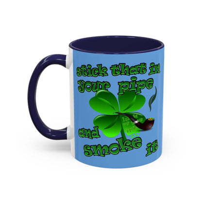 celtics logo - Accent Mug (light blue)