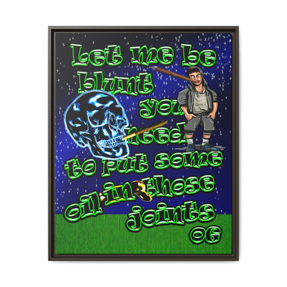 og - framed canvas art ('snoops' background)