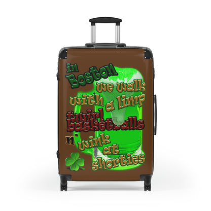 celtics logo - Suitcase (brown)
